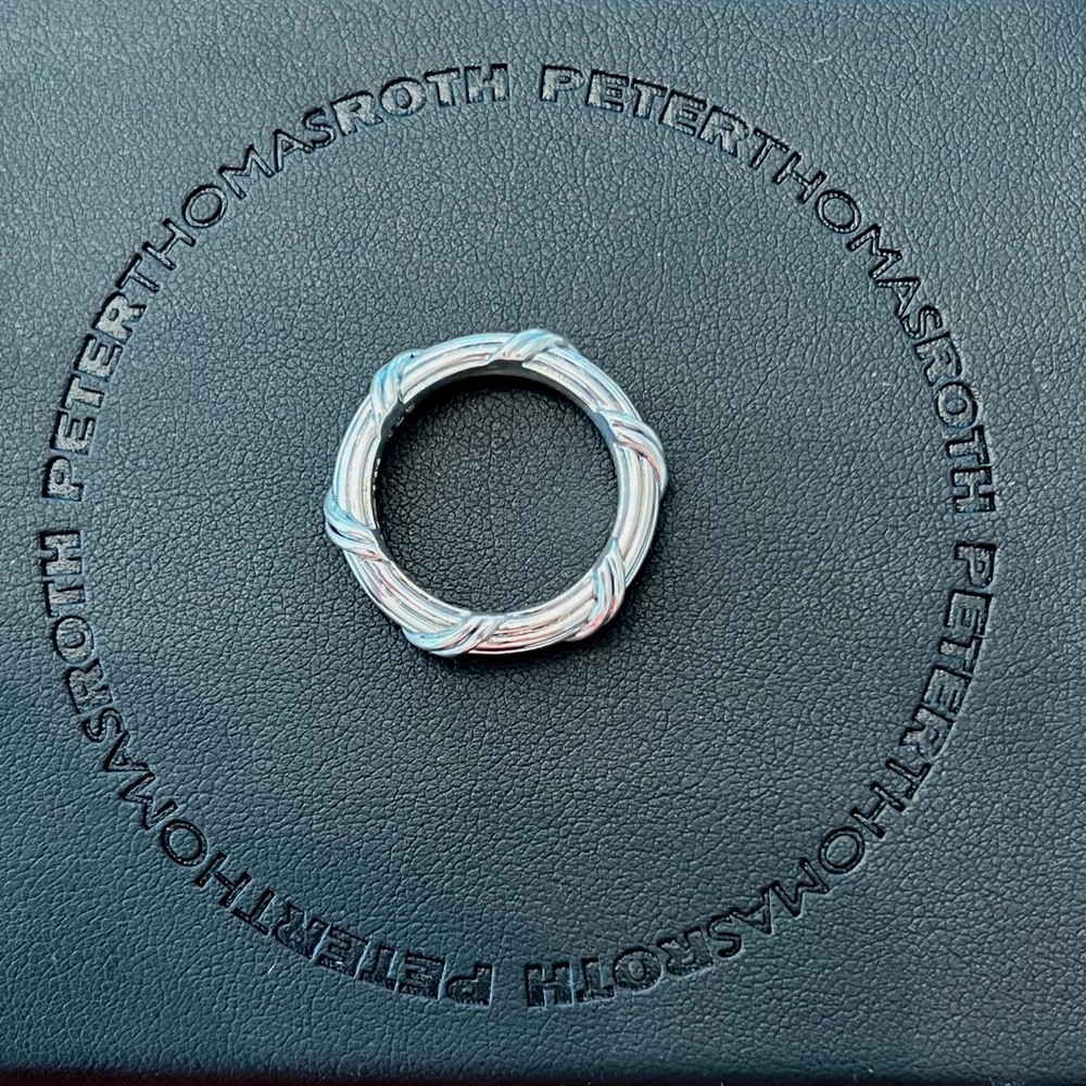 NWT Sz 8 Peter Thomas Roth Signature Classic Band Ring Sterling Silver … - Picture 6 of 8